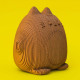 Puzzle sculpture 3D en carton - Tirelire chat kawaii - Cartonic