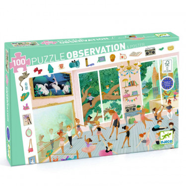 L'école de danse, Puzzle observation 100 pcs DJECO 7514